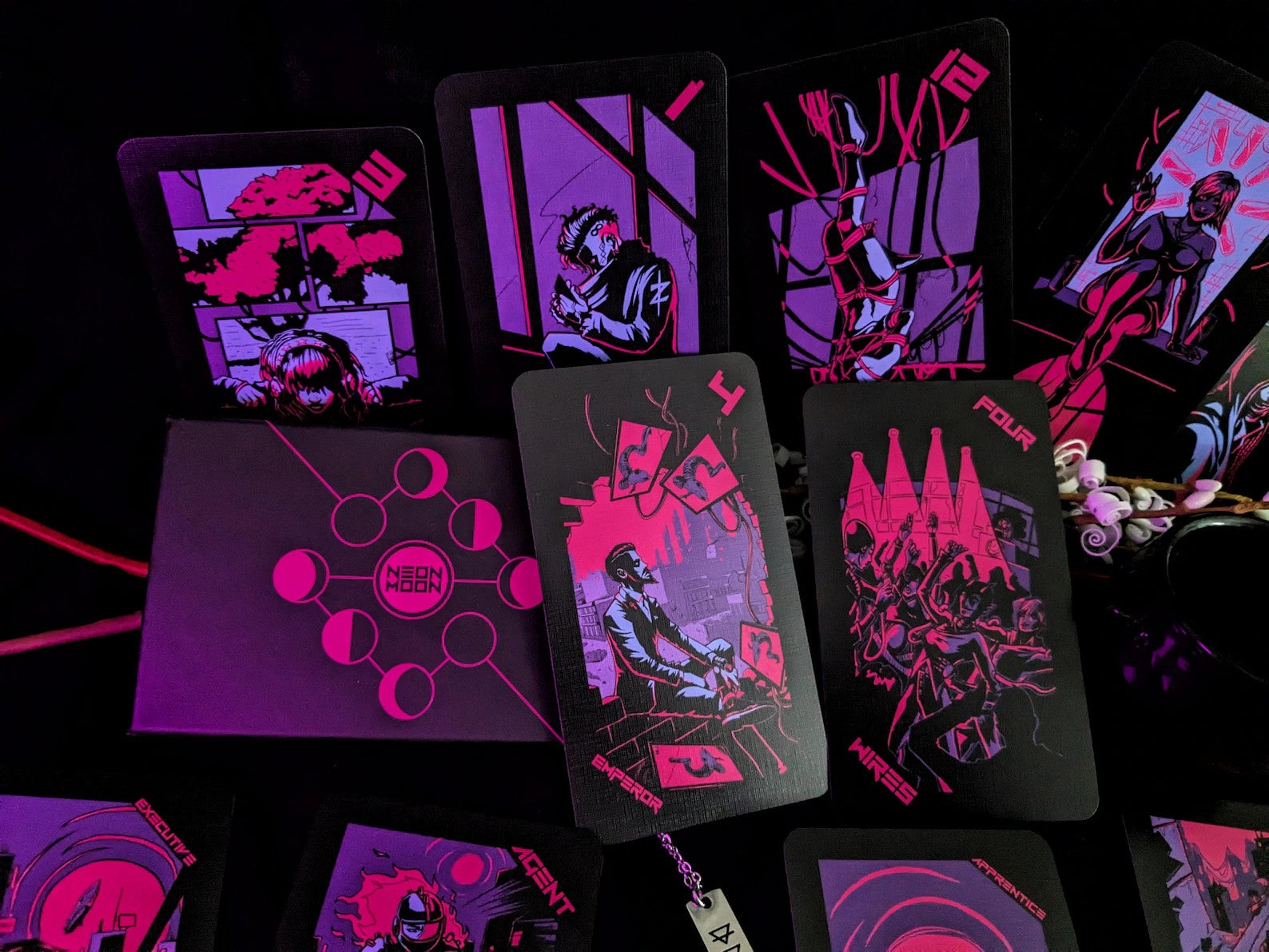 Neon Moon Tarot | Pixel Occult